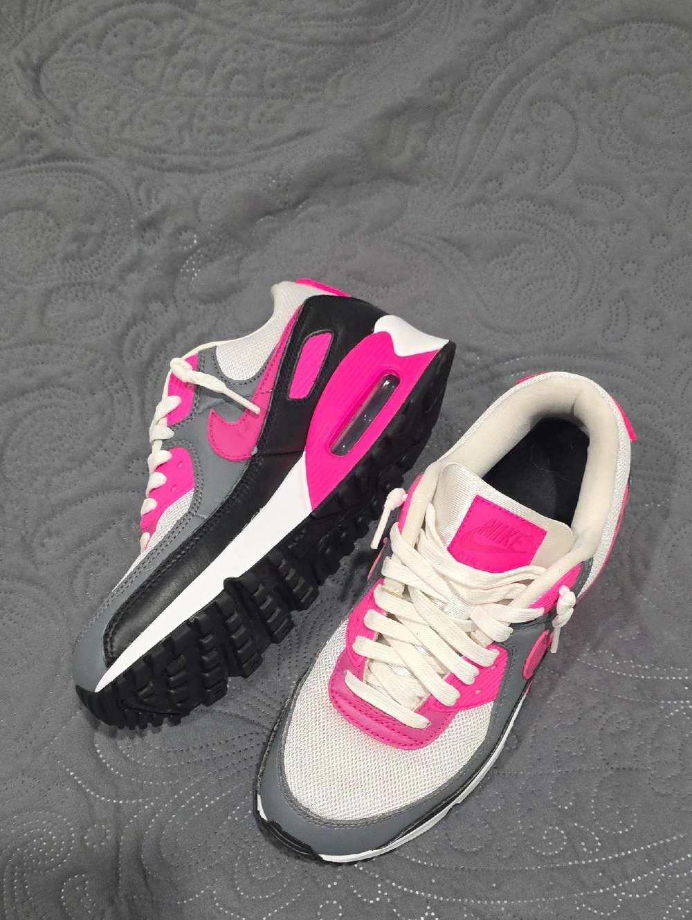Nike Women’s Athletic Sneakers - Hot Pink, Gray, Black, White
